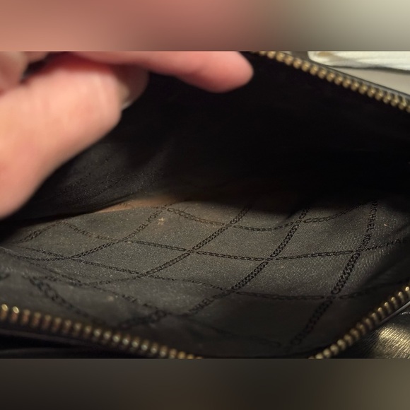 Michael Kors Jet Set Clutch in Black and Gold - Picture 5 of 5